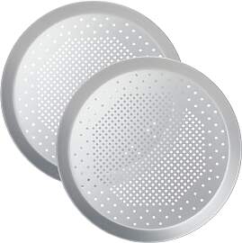 Auddemg Perforierte Pizzablech Rund Ø 29,5 cm,
