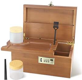 Aufbewahrungsbox Bambus mit Zahlenschloss - 2
