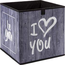 Aufbewahrungsbox Poppi mit Schriftzug