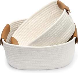 Aufbewahrungskorb Beige,2er Set Aufbewahrungskorb