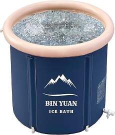 Aufblasbare Faltbare Badewanne 75x75cm Faltbar
