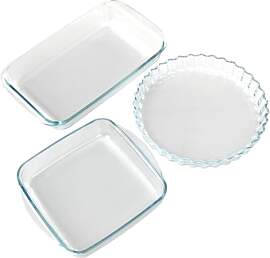 Auflaufform aus Glas, Lasagne Auflaufform,