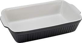Auflaufform Classic Black & White Schwarz ca.