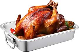 Auflaufform mit Griffen, Backblech Edelstahl