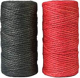 aufodara 2 Rollen Natur Juteschnur 2mm, 100m/