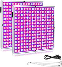 Aufun 2x 45W LED Pflanzenlicht vollspektrum Grow