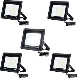 Aufun 5x100W LED Strahler Kaltweiß Superhell LED