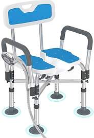 Aufun Duschhocker mit Hygieneausschnitt,