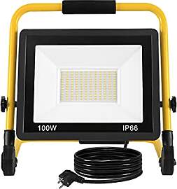 Aufun LED Baustrahler 100W, Baustellen Strahler