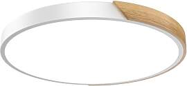 Aufun LED Deckenleuchte Deckenlampe Holz,