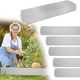 Aufun Rasenkante Metall 10 m x 18 cm Verzinkt