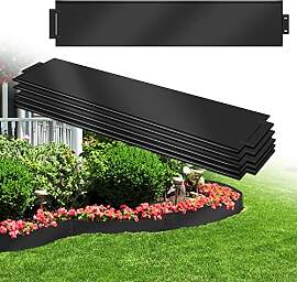 Aufun Rasenkante Metall 25 m x 15 cm Verzinkt