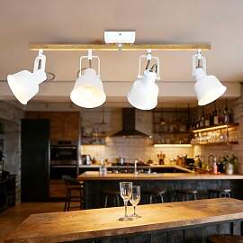 Aulaiyi Deckenstrahler 4 Flammig, Schwenkbar