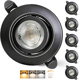 Aulaiyi LED Einbaustrahler 230V Dimmbar 68mm 5.5W