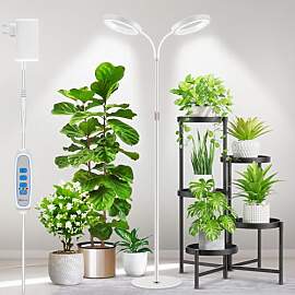 Aumtrly Pflanzenlampe, 2 Kopf 168 LEDs Grow Lampe