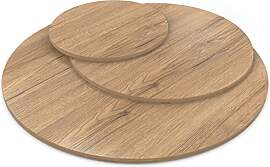 AUPROTEC Tischplatte 28mm rund Ø 300 mm Eiche