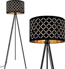 AUQUEE LED Stehlampe Whonzimmer, 6W Schwarz