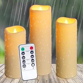 Auralome LED Kerzen Timerfunktion Outdoor -