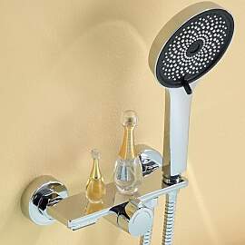 Auralum Badewannenarmatur mit Duschbrause,
