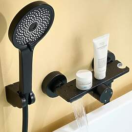 Auralum Badewannenarmatur mit Duschbrause,