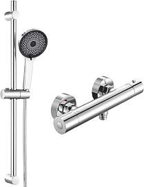 Auralum Duschsystem Komplettset mit Thermostat