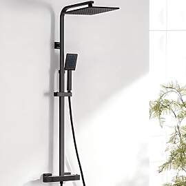 Auralum Regendusche Komplettset mit Thermostat,