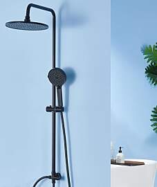 Auralum Regendusche ohne Armatur, Schwarz