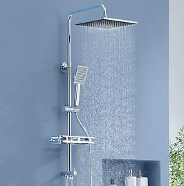 Auralum Regendusche ohne Duscharmatur, Edelstahl