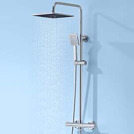 Auralum Thermostat-Duscharmatur komplettset mit