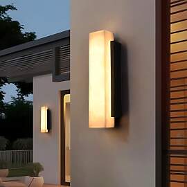 AußEnlampe Wand Marmorimitat-Optik,Modern
