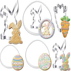 Ausstechformen Ostern,7 Stück Hasen Osterei