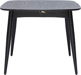 Ausziehbarer Esstisch schwarz Länge 90x130 cm