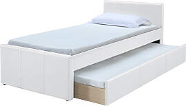 Ausziehbett 90 x 195 cm Weiß MACCO
