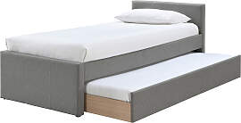 Ausziehbett 90 x 195 grau MACCO