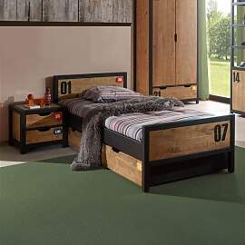 Ausziehbett Beli Kiefer teilmassiv mit