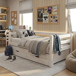 Ausziehbett Kids Paradise Kiefer Massivholz mit