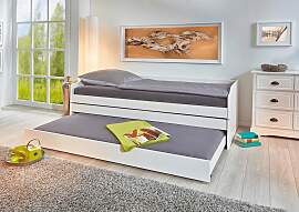 Ausziehbett Lotar Weiß