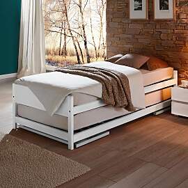 Ausziehbett On Top Buche Massivholz mit Lattenrost 