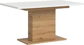 Ausziehtisch Marlon Weiß/Eiche ca. 150-190x90x76
