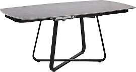Ausziehtisch Matera Dunkelgrau /Schwarz