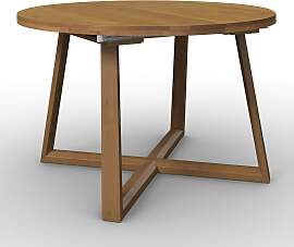 Ausziehtisch Miley Eichefarben Echtholz rund