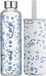 Autsel 1 liter Glasflasche Trinkflasche Glas Sport 