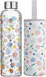 Autsel 500ml Glasflasche Trinkflasche Glas Sport