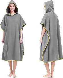 AUYAO Handtuch Poncho Unisex Mikrofaser Surf