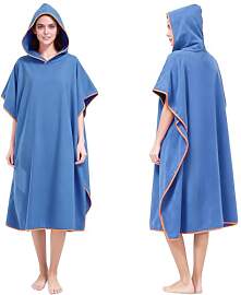AUYAO Handtuch Poncho Unisex Mikrofaser Surf