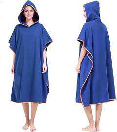 AUYAO Handtuch Poncho Unisex Mikrofaser Surf
