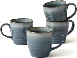 Ava Nord Keramik-Kaffeebecher 4er-Set, 400 ml –