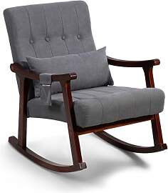 AVAWING Schaukelstuhl, Stillsessel mit Kissen,