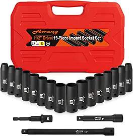 Awang Kraft Schlagschrauber-Nüsse Set 1/2"