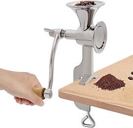 AWAOVV Edelstahl Handbetriebene Kaffeemühle